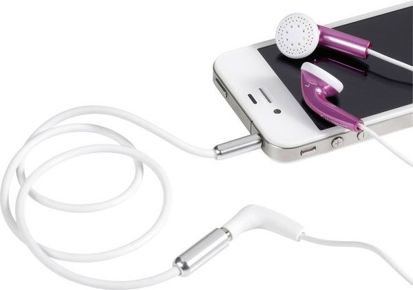 Produktbild: SpeaKa Professional SP-7870520 Klinke Audio Verl&auml;ngerungskabel [1x Klinkenstecker 3.5mm - 1x Klinkenbuchse 3.5 mm] 1.00m Wei&szlig;