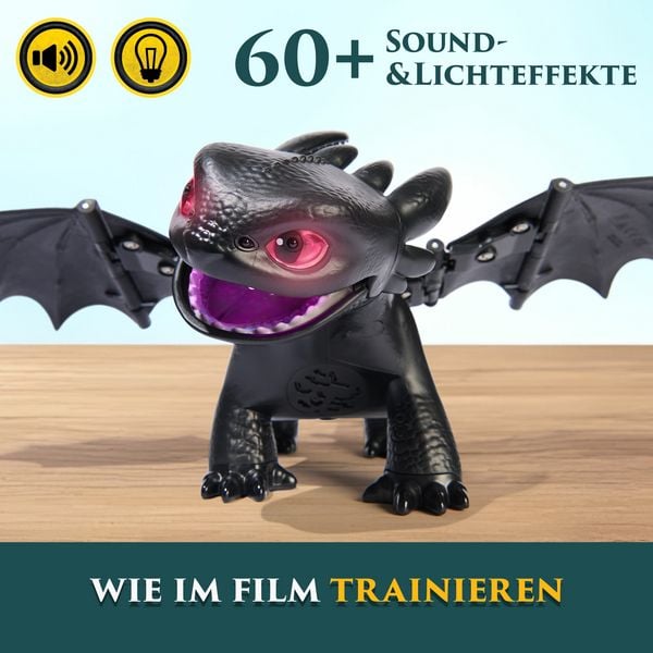 Produktbild: Drachenz&auml;hmen leicht gemacht - Interaktive Drachenfigur Ohnezahn mit LIcht- & Soundeffekten und Trainings- und Spielfunktionen&nbsp;