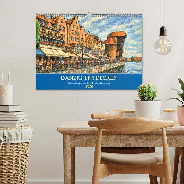 Produktbild: Danzig entdecken - Sehensw&uuml;rdigkeiten der polnischen Hansestadt (Wandkalender 2026 DIN A3 quer), CALVENDO Monatskalender