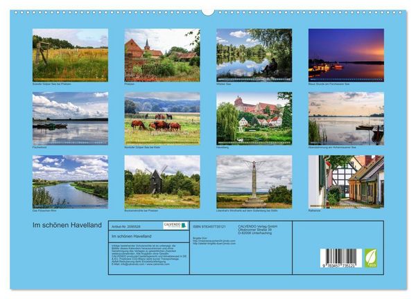 Produktbild: Im sch&ouml;nen Havelland (hochwertiger Premium Wandkalender 2026 DIN A2 quer), Kunstdruck in Hochglanz