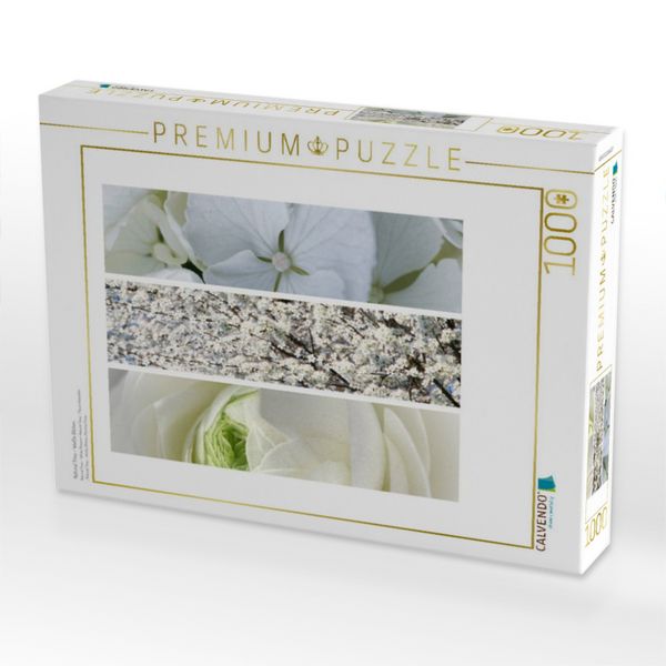 Produktbild: CALVENDO Puzzle Natural Trios - Wei&szlig;e Bl&uuml;ten | 1000 Teile Lege-Gr&ouml;&szlig;e 64x48cm Foto-Puzzle f&uuml;r gl&uuml;ckliche Stunden