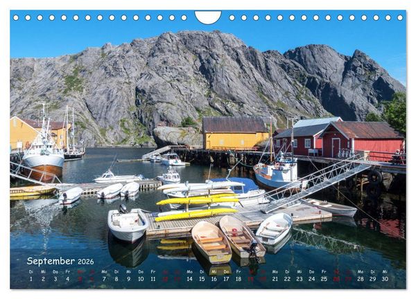 Produktbild: VESTERALEN UND LOFOTEN - Inselparadies im Eismeer (Wandkalender 2026 DIN A4 quer), CALVENDO Monatskalender