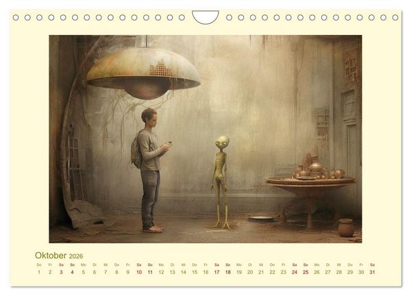 Produktbild: Surreale Alienwelt (Wandkalender 2026 DIN A4 quer), CALVENDO Monatskalender