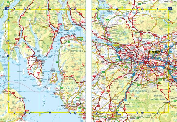 Produktbild: A-Z Maps: Great Britain A-Z Super Scale Road Atlas 2023 (A3