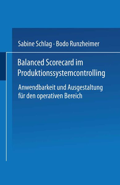 Produktbild: Balanced Scorecard im Produktionssystemcontrolling