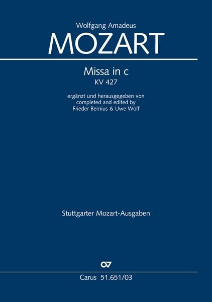 Produktbild: Missa in c (Klavierauszug)