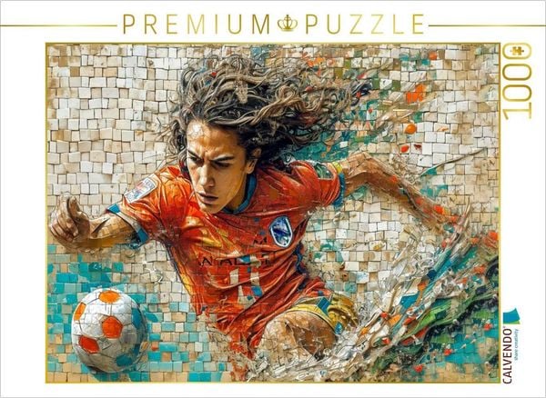 CALVENDO Puzzle Fußball-Leidenschaft | 1000 Teile Lege-Größe 64x48cm Foto-Puzzle für glückliche Stunden