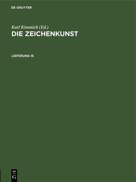 Produktbild: Die Zeichenkunst. Lieferung 16
