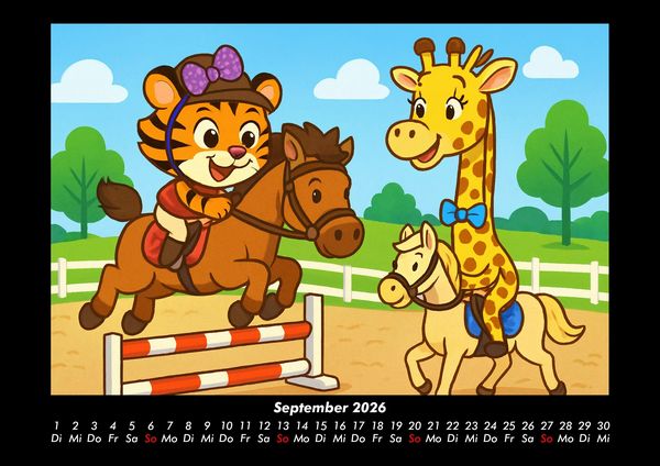 Produktbild: Tina & Nala bei den Olympischen Spielen 2026 Fotokalender DIN A3