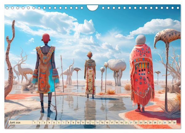 Produktbild: Surrealismus trifft W&uuml;ste (Wandkalender 2026 DIN A4 quer), CALVENDO Monatskalender