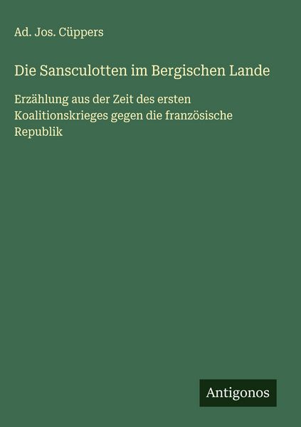 Produktbild: Die Sansculotten im Bergischen Lande