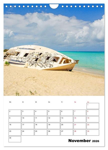 Produktbild: Karibik pur - mit Charme und Zauber (Wandkalender 2026 DIN A4 hoch), CALVENDO Monatskalender