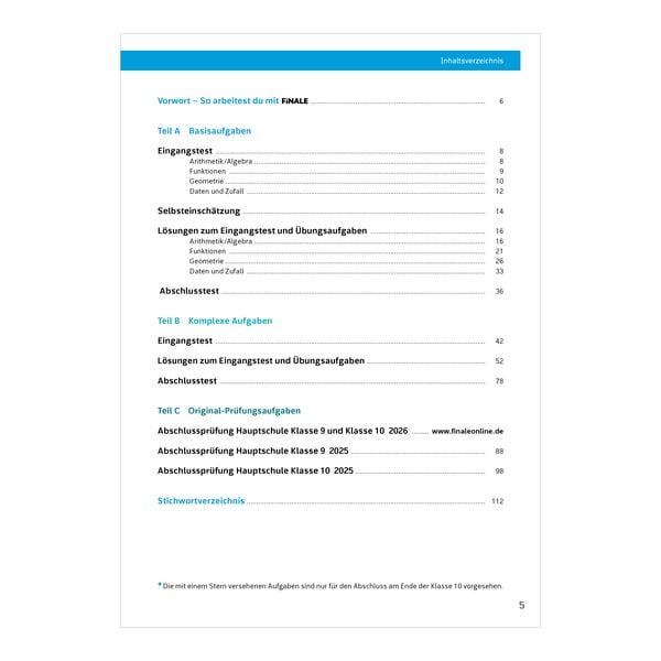 Produktbild: FiNALE Pr&uuml;fungstraining Abschluss 9./10. Klasse Hauptschule Niedersachsen