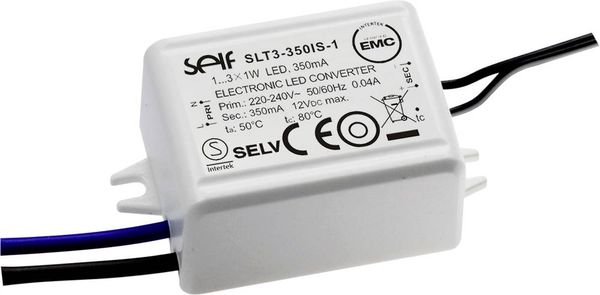 Self Electronics SLT3-700IS-1 LED-Treiber Konstantstrom 2.94W 700mA 2.0 - 4.2 V/DC Möbelzulassung, nicht dimmbar, Überla