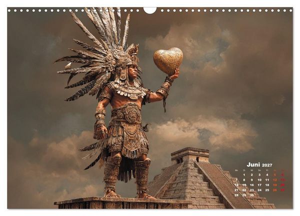 Produktbild: Azteken - Im Glanz der ewigen Sonne (Wandkalender 2027 DIN A3 quer), CALVENDO Monatskalender
