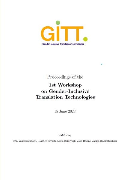Produktbild: Proceedings of the 1st Workshop on Gender-Inclusive Translation Technologies