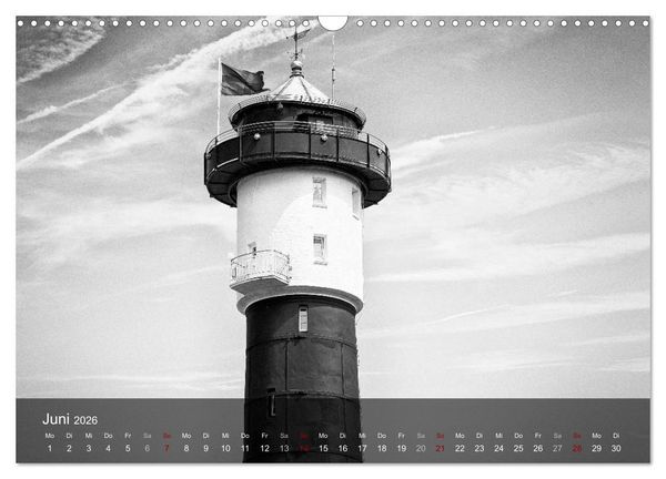 Produktbild: Wangerooge Noir (Wandkalender 2026 DIN A3 quer), CALVENDO Monatskalender