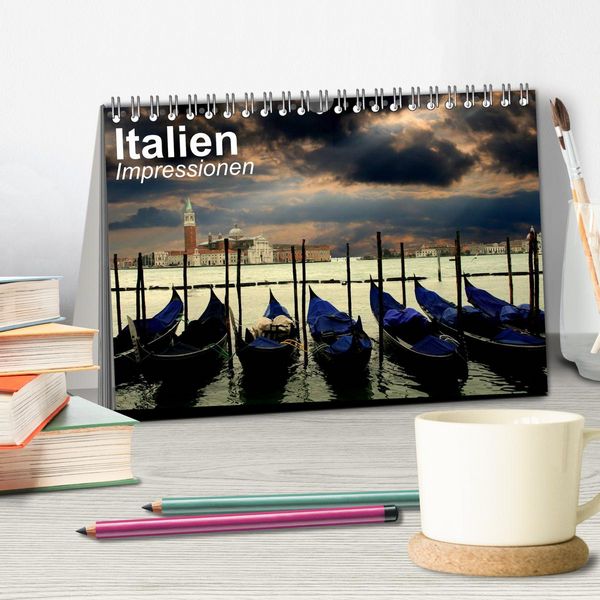 Produktbild: Italien &bull; Impressionen (Tischkalender 2026 DIN A5 quer), CALVENDO Monatskalender