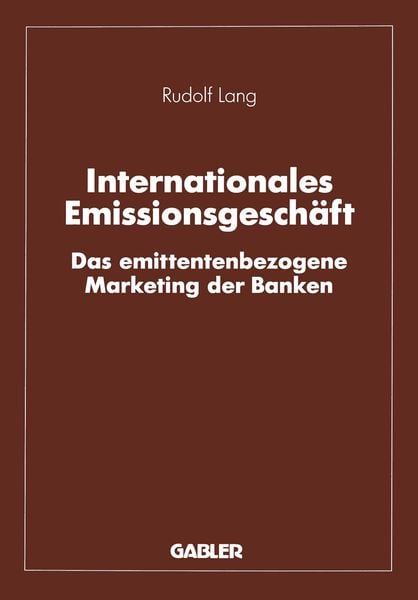Produktbild: Internationales Emissionsgesch&auml;ft