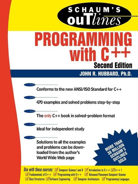 Produktbild: Schaum's Outline of Programming with C++