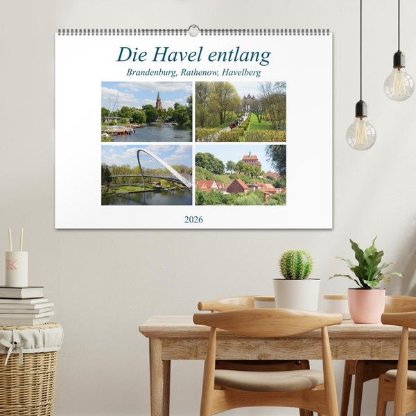 Produktbild: Die Havel entlang - Brandenburg, Rathenow, Havelberg (Wandkalender 2026 DIN A2 quer), CALVENDO Monatskalender