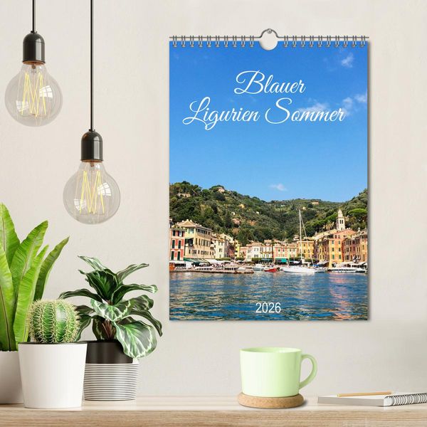 Produktbild: Blauer Ligurien Sommer (Wandkalender 2026 DIN A4 hoch), CALVENDO Monatskalender