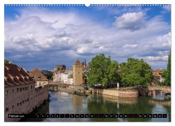 Produktbild: Stra&szlig;burg - Im Herzen Europas (Wandkalender 2026 DIN A2 quer), CALVENDO Monatskalender