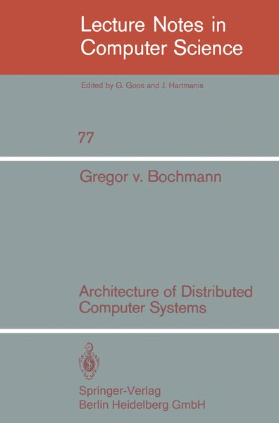 Produktbild: Architecture of Distributed Computer Systems