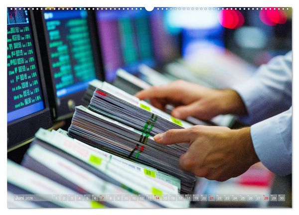 Produktbild: B&ouml;rsenkalender &ndash; der Kalender f&uuml;r Aktien, Trader und B&ouml;rsenprofis. (Wandkalender 2026 DIN A2 quer), CALVENDO Monatskalender