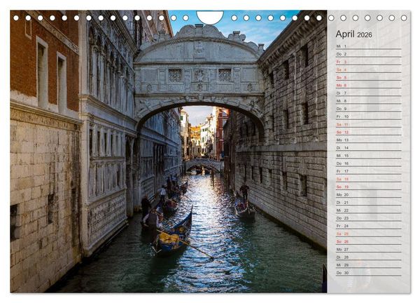 Produktbild: Wundervolles Venedig (Wandkalender 2026 DIN A4 quer), CALVENDO Monatskalender