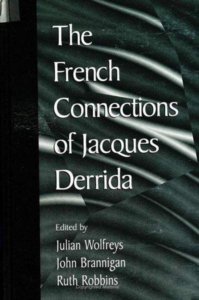Produktbild: The French Connections of Jacques Derrida