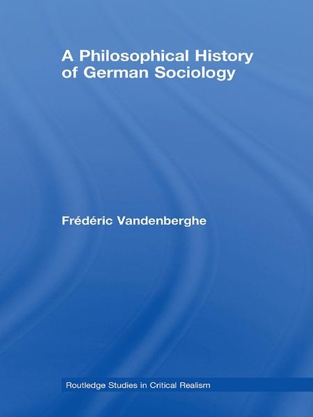 Produktbild: A Philosophical History of German Sociology