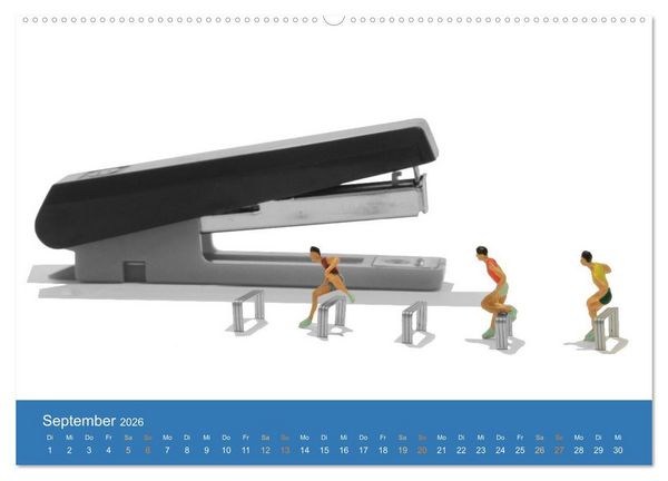 Produktbild: Little Art Sport Kunstkalender (hochwertiger Premium Wandkalender 2026 DIN A2 quer), Kunstdruck in Hochglanz