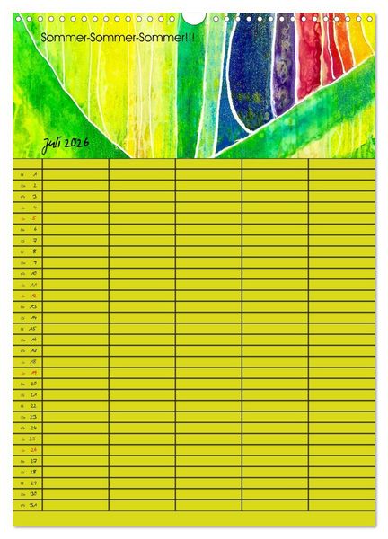 Produktbild: Gl&uuml;ckstage (Wandkalender 2026 DIN A3 hoch), CALVENDO Monatskalender