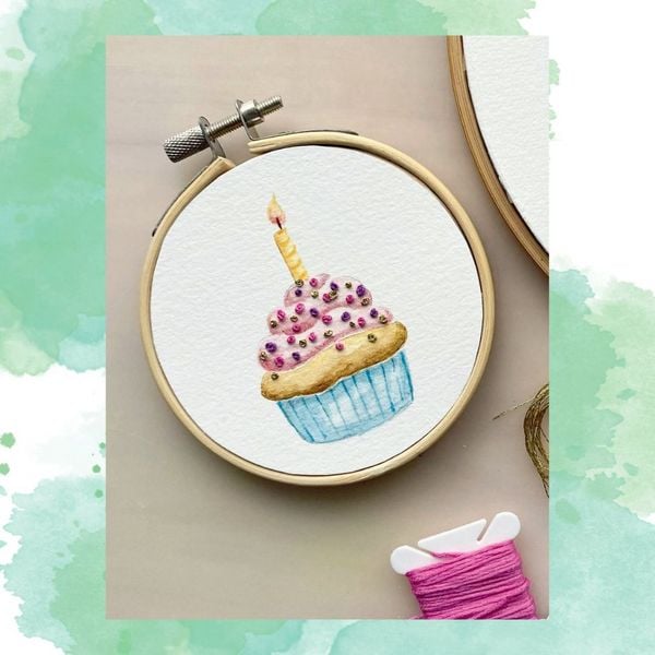 Produktbild: Wundervolle Watercolor Stickerei