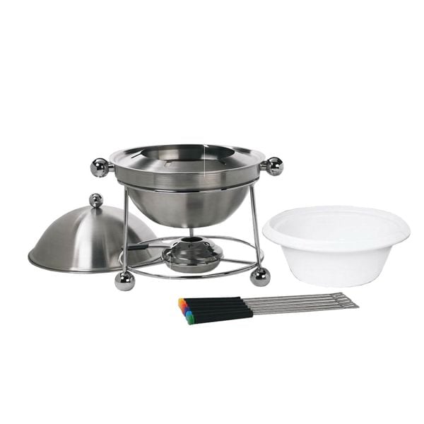 Neuetischkultur Fondueset inklusive 4 Gabeln und Stövchen