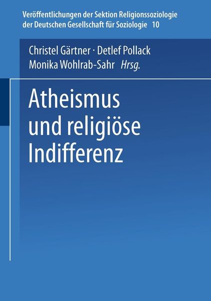 Produktbild: Atheismus und religi&ouml;se Indifferenz