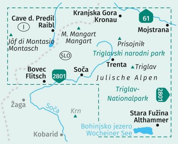 Produktbild: Julische Alpen, Nationalpark Triglav, Alpi Giulie