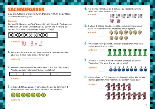 'Mathe für Minecrafter - Plus und Minus' - 'Allgemeine Einführungen ...