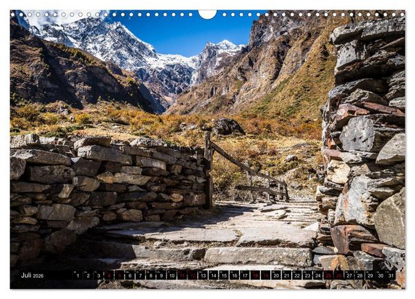 Produktbild: Nepal Tsum Valley - Tal des Gl&uuml;cks (Wandkalender 2026 DIN A3 quer), CALVENDO Monatskalender