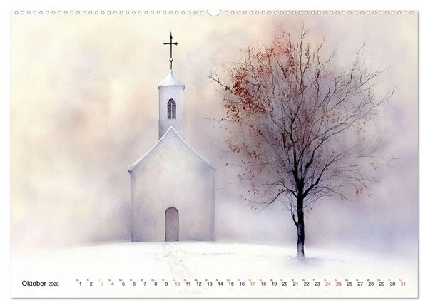 Produktbild: Wintertr&auml;ume &ndash; Zauberhafte Landschaften (hochwertiger Premium Wandkalender 2026 DIN A2 quer), Kunstdruck in Hochglanz