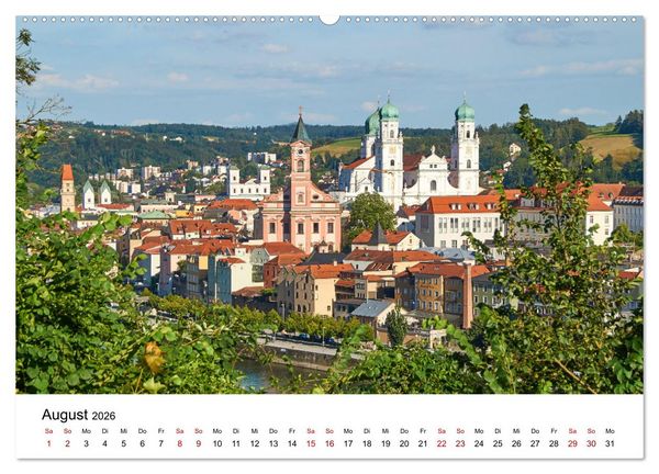 Produktbild: Impressionen aus Passau (Wandkalender 2026 DIN A2 quer), CALVENDO Monatskalender