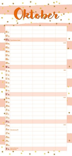 Produktbild: Familienplaner mit Tasche 2027