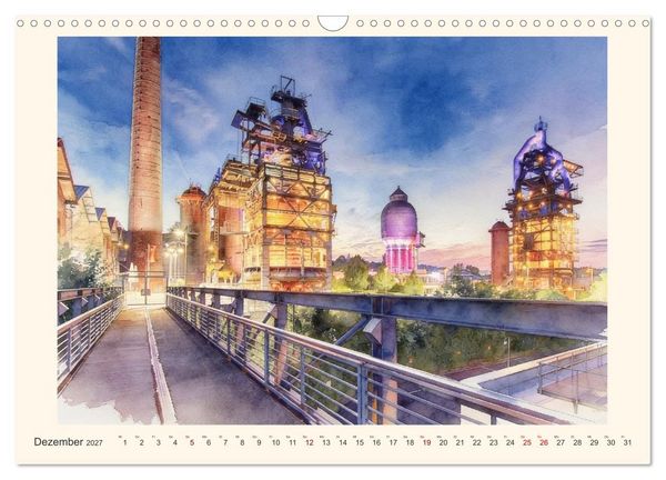 Produktbild: Charmantes Saarland (Wandkalender 2027 DIN A3 quer), CALVENDO Monatskalender