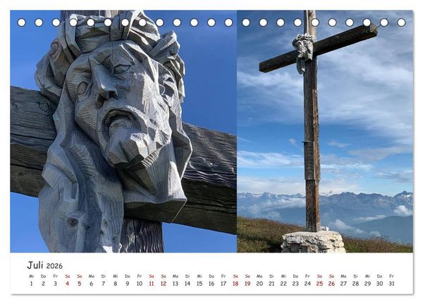 Produktbild: Bekannte und unbekannte S&uuml;dtiroler Gipfelkreuze im Detail (Tischkalender 2026 DIN A5 quer), CALVENDO Monatskalender