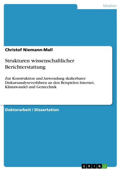 Produktbild: Strukturen wissenschaftlicher Berichterstattung