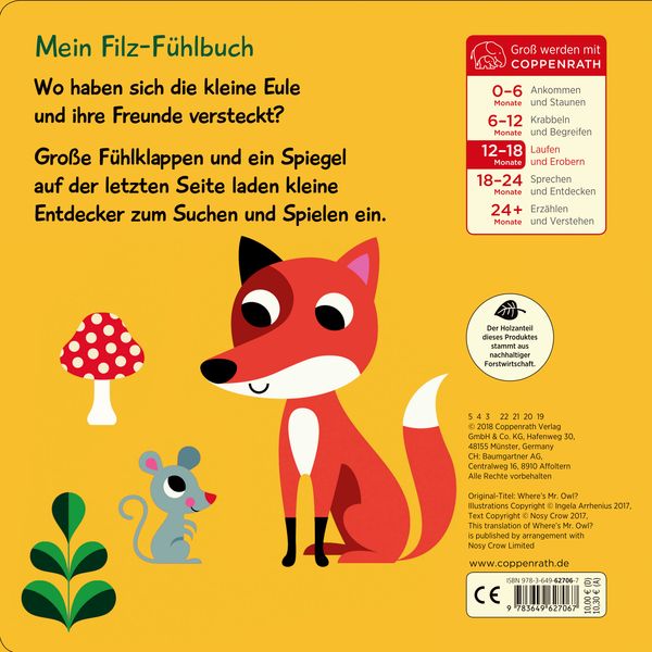 Produktbild: Mein Filz-F&uuml;hlbuch: Kuckuck, kleine Eule!