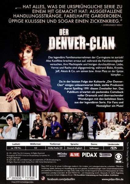 Produktbild: Der Denver Clan - Die Entscheidung (Dynasty: The Reunion) / Das gro&szlig;e 2-teilige Finale der Kultserie (Pidax Serien-Klassiker)