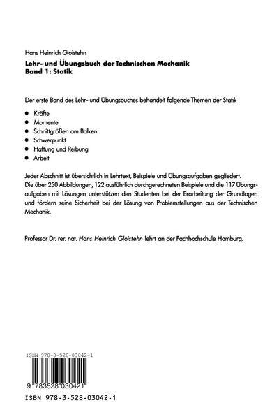 Produktbild: Lehr- und &Uuml;bungsbuch der Technischen Mechanik
