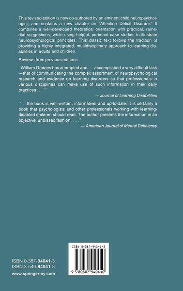 Produktbild: Learning Disabilities and Brain Function